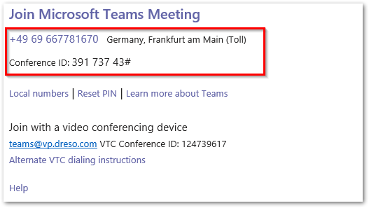Phone number in invitation